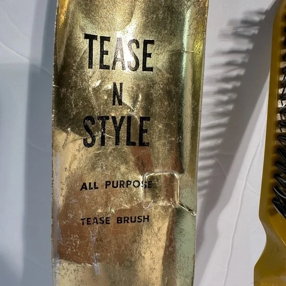 Vtg Diane Tease N Style All Purpose Tease Brush 3 Row Bristle#8125 Hong Kong - Picture 3 of 11